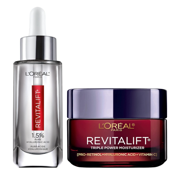 L'Oreal Paris Revitalift Face Serum + Triple Power Anti-Aging Face Moisturizer | Skincare Review | Anti Aging